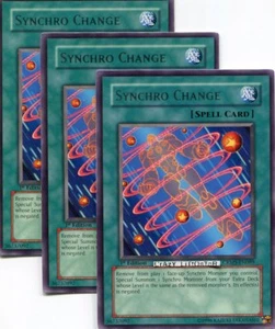 3 X YU-GI-OH SYNCHRO CHANGE 1ST ED SILVER RARE N/MINT CRMS-EN089 - Picture 1 of 1