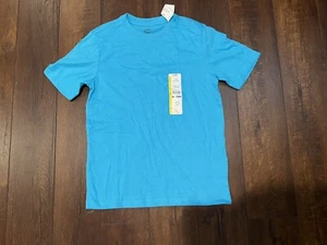 Wonder Nation Boys Solid T Shirt Blue Size Medium M 8 NWT - Picture 1 of 3