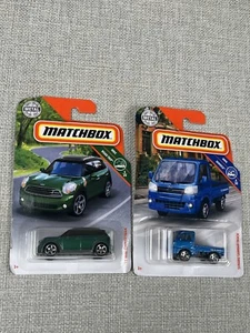 Matchbox MBX Mini Cooper Countryman Subaru Sambar Truck Road Trip And Service - Picture 1 of 7