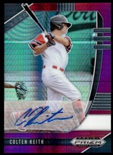 Colt Keith 2020 Panini Prizm Draft Picks Red & Purple Hyper Detroit Tigers