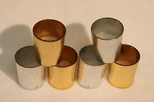 Juego de velas navideñas de oro y plata de vidrio de 28 piezas - Imagen 1 de 3