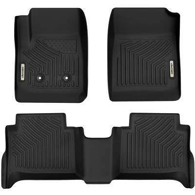 Floor Mats Liners for 2015-2022 Chevy Colorado GMC Canyon Crew Cab All-Weather - Image 1 of 4
