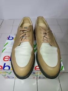 Nike Golf Bella Last Women’s Tan & Cream Leather Size 7 Golf Shoes 192059-211 - Picture 1 of 8