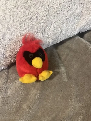Vintage 1994 Swibco Puffkins Casey Red Bird Cardinal Plush Stuffed Animal 5" - Image 1 of 4