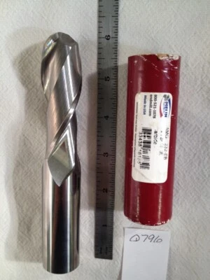 НОВАЯ ТВЕРДОСПЛАВНАЯ КОНЦЕВАЯ ФРЕЗА MELIN ДИАМЕТРОМ 1 ДЮЙМ. AMG-3232-EB. 2 жидк. МЯЧ. 3 «LOC США Q796 - Изображение 1 из 2