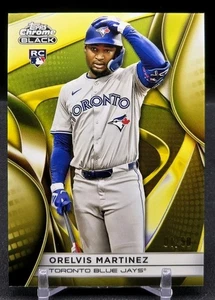 ORELVIS MARTINEZ 2025 Topps Chrome Black TRUE GOLD RC 1st On Print SN# 1/50 - Picture 1 of 3