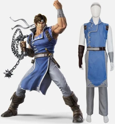 EN STOCK Castlevania Super Smash Bros. Richter Belmont Disfraz Trajes Foto 1 de 4