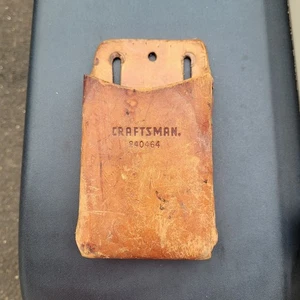 Craftsman Leather Tool Pouch 940464 Vintage Made In Mexico - Picture 1 of 6
