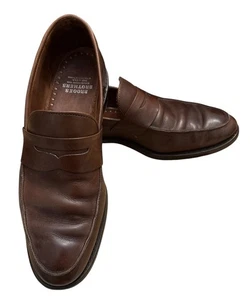 Brooks Brothers Men Penny Loafers Brown Shoes US 9 D - Picture 1 of 8