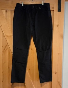 New! Columbia Pants Men's Black Pacific Ridge Active Fit Size 36x32 Zip Pocket - Picture 1 of 13