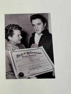 ELVIS PRESLEY AUTHENTIC RARE PHOTO Louisiana Hayride 1956 + JAT Certificate - Bild 1 von 3