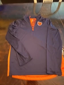 NFL boys ChicagoBears lightweight nylon Quarter zip front size L (14-16) - Picture 1 of 3