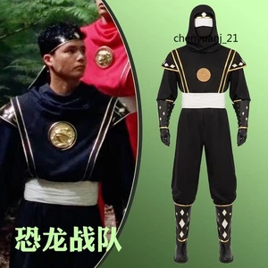 Power Rangers Negro Ninja Morph Hombres Halloween Juegos con disfraces Trajes Personales Realizar - Imagen 1 de 19