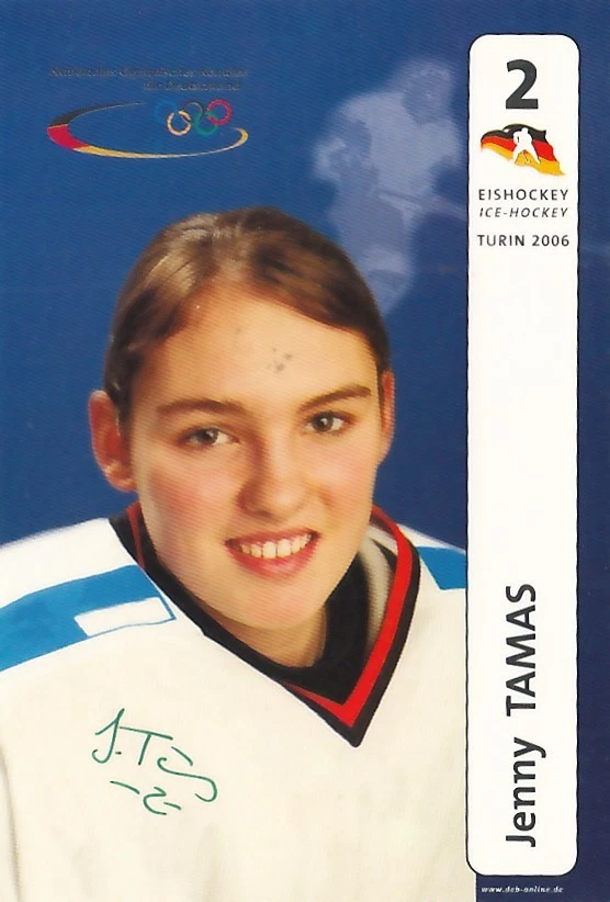 Jenny Tamas: Nationalelf GER Eishockey Olympia+WM-Teilnahmen 95 Länderspiele - Bild 1 von 1
