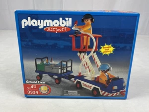 Playmobil 3334 Aeropuerto Tripulación Terrestre Nuevo 2001 Carro Herramientas de Transporte NUEVO Precintado - Imagen 1 de 7