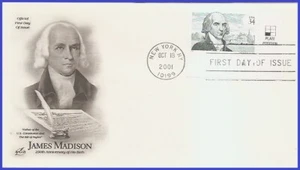 USA3 #3545 U/A ARTCRAFT FDC PB James Madison - Imagen 1 de 1
