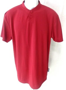 Majestic Youth Basball Jersey Button Front Dri Fit Style Burgundy - Picture 1 of 1