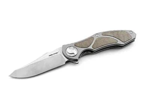 Real Steel Exorcist S35VN Ti Green Micarta Three Scales Taschenmesser ✔️ 01RE410 - Bild 1 von 4