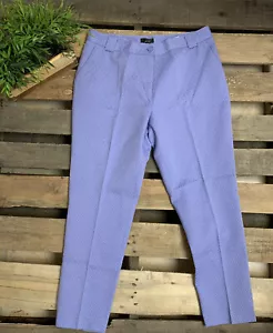 NWOT Adolfo Dominguez Lilac Capri Trousers Sz 12 - Picture 1 of 7