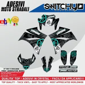 KIT ADESIVI GRAFICHE "ACE OF SPADES NARDO" per Yamaha XT 660 X 2004 2005 2006 - Picture 1 of 1