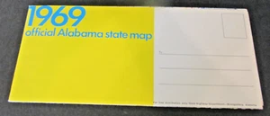 VTG 1969 Official Alabama State Map 18x27" Albert P. Brewer Governor - Picture 1 of 7