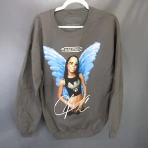 Felpa girocollo uomo Aaliyah Angel Wings taglia S/M oversize piccola media - Foto 1 di 8