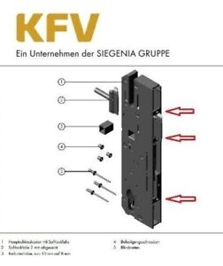 KFV Schlosskasten Hauptschloss Reparaturschloss Mehrfachverriegelung