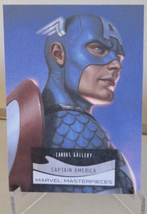 2022 Skybox Marvel Masterpieces 100 Captain America Canvas Gallery