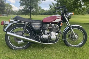 1975 Triumph Trident T160 Motorcycle | 24x36 inch POSTER | vintage - Picture 1 of 2