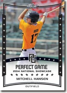 10-Count Lot MITCHELL HANSEN 2014 Leaf Perfect Game All-American Rookies 
