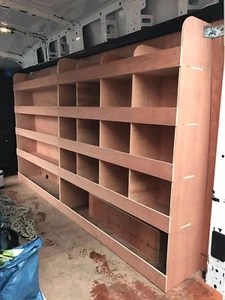 Fiat Ducato Van Shelving Racking L2 MWB Plywood System Tool Storage Unit OS - Picture 1 of 12