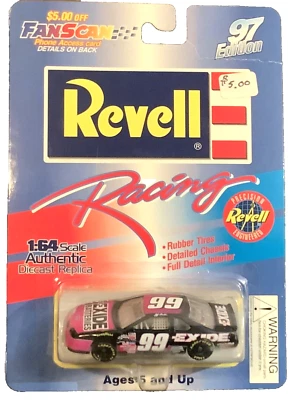 Baterías de colección #99 Jeff Burton Revell Racing NASCAR Exide 1:64 Thunderbird Foto 1 de 4