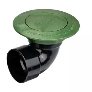 Pop-Up Drainage Emitter with Elbow for 3 Inch Sewer & Drain Pipes Green Plastic - Picture 1 of 12