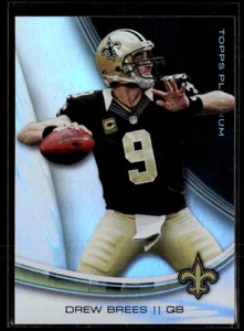 2013 Topps Platinum #42 Drew Brees New Orleans Saints - Imagen 1 de 2