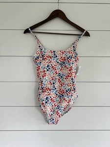 NWT Old Navy Floral One-Piece Swimsuit Adjustable Straps Removable Pads Small - Picture 1 of 10