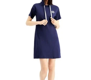 Michael Kors Women Hoodie Logo Dress Color True Navy Size M - Picture 1 of 4