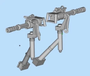 Modelo de pistola Vulcan Gatling 1/72 M134 impresa en 3D - Imagen 1 de 1
