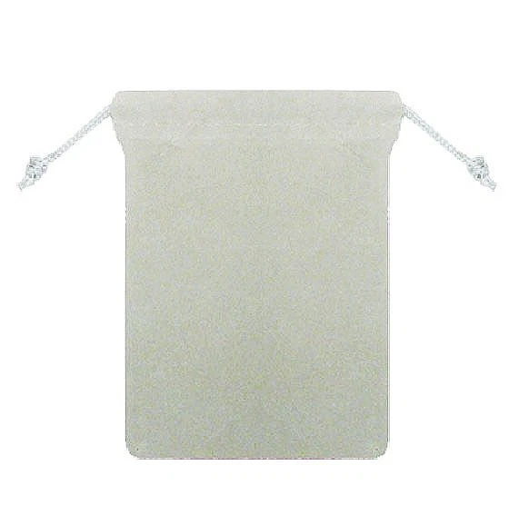 100 SILVER 2x2 Jewelry Pouches Velour Velvet Gift Bags - Image 1 of 1