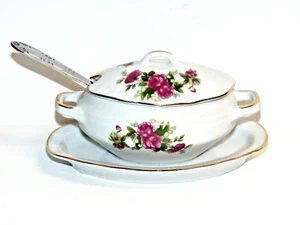 Vintage Royal Crown Zuckerschale mit Löffel - 55/1446 - Bild 1 von 5