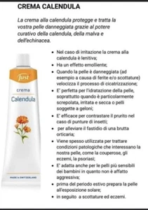 Crema Calendula Just 100 ml - LENITIVA,CALMANTE,RIPARATRICE - SCAD.2027 - Foto 1 di 5
