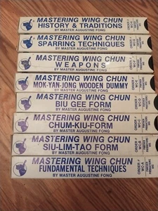 Panther Productions Mastering Wing Chun w/ Master Augustine Fong VHS 8 Tapes - Picture 1 of 3