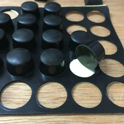 Selbstklebend 18x12mm Gummi Rutschfeste Pad Kabinett Sessel Tisch Möbelfüße Bein - Bild 1 von 4