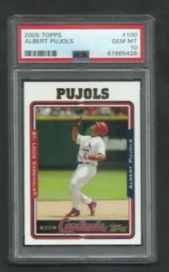 PSA 10 GEMAS COMO NUEVAS ALBERT PUJOLS 2005 TOPPS #100 JB - Imagen 1 de 1