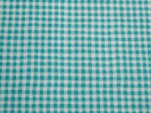 Tela de algodón Buffalo Checks (1/8") tonos azul/verde sobre blanco SBTY X 44" W - Imagen 1 de 3