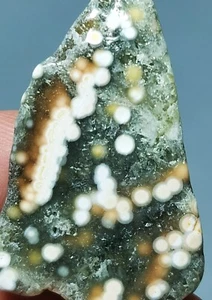 Ojo Redondo Natural 8ª Vena Océano Jaspe Ágata Cuarzo Reiki Piedra Curación - Imagen 1 de 10