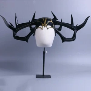 Thor 3 Cosplay Hela Mask Hat Halloween Woman Hela Cosplay Superhero Mask Props - Picture 1 of 7