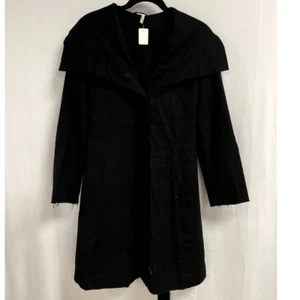 GIORGIO ARMANI NEU Vintage Schwarz Cape Kragen Mantel Jacke Tie Back Gr. 40 - Bild 1 von 12