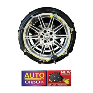 Snow Chain Kit Premium Autofit Clip On for SUV 4WD 4x4 Cars 265/60 X R18 CAP480 - Picture 1 of 4