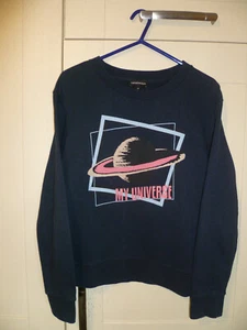 EMPORIO ARMANI - ORIGINAL "MY UNIVERSE" NAVY BLUE SWEATSHIRT (42) - Picture 1 of 6
