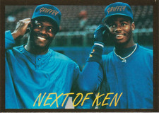1991 Alrak Griffey Gazette #4 Ken Griffey Jr. Ken Griffey Sr. Next of Ken  NM-MT